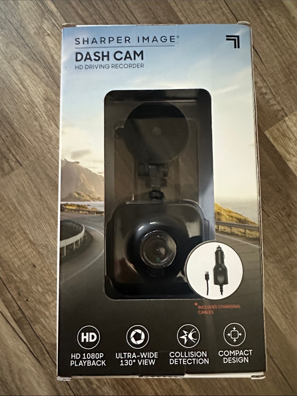 Sharper Image Black Dash Camera with Suction Mount